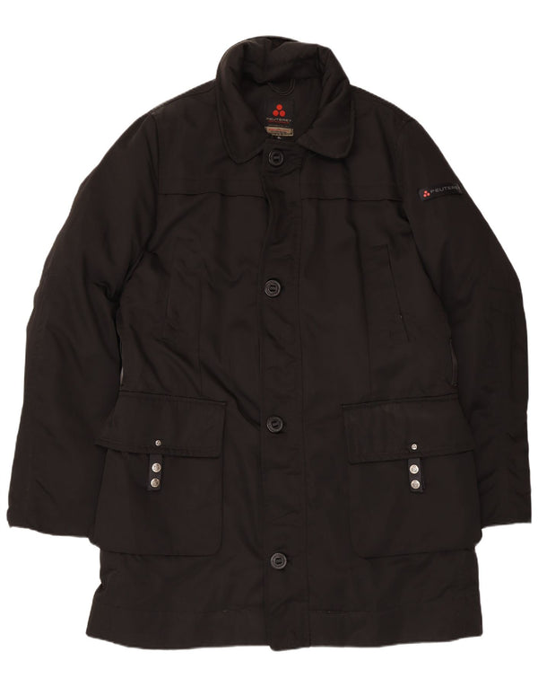 PEUTEREY Chaqueta cortavientos para hombre UK 42 XL Poliéster negro