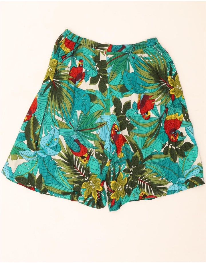 Vintage hombres hawaianos bermudas pantalones cortos medio W30 multicolor floral