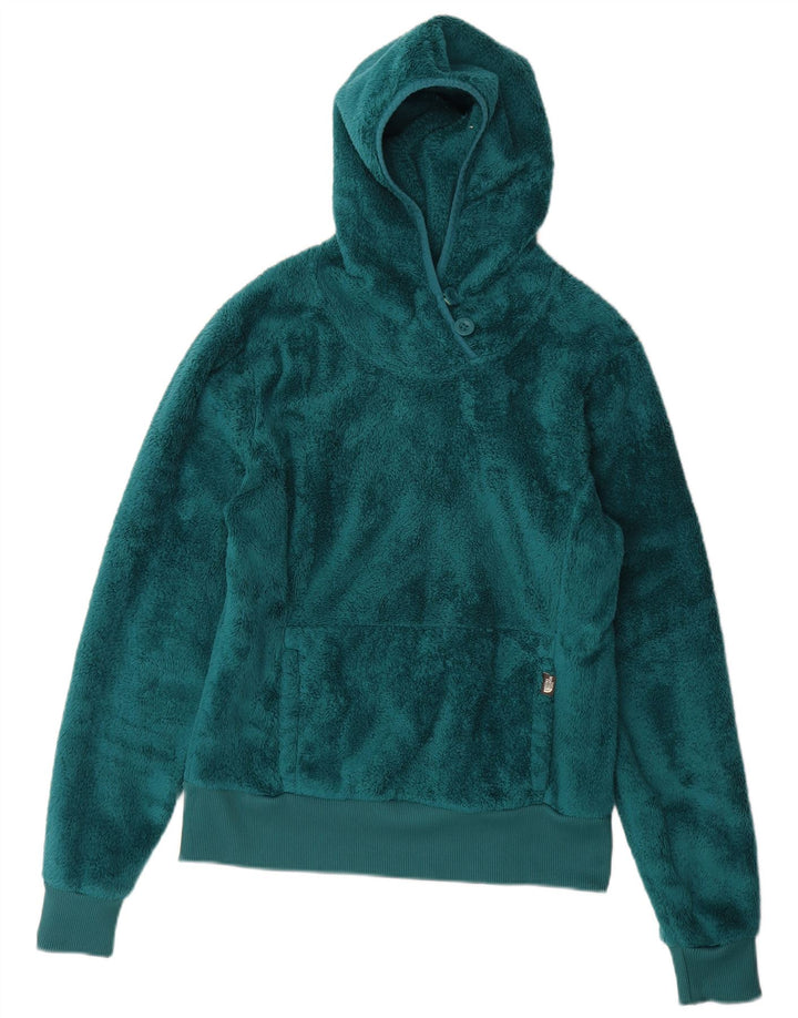 THE NORTH FACE Jersey polar con capucha para mujer UK 44 Poliéster verde grande