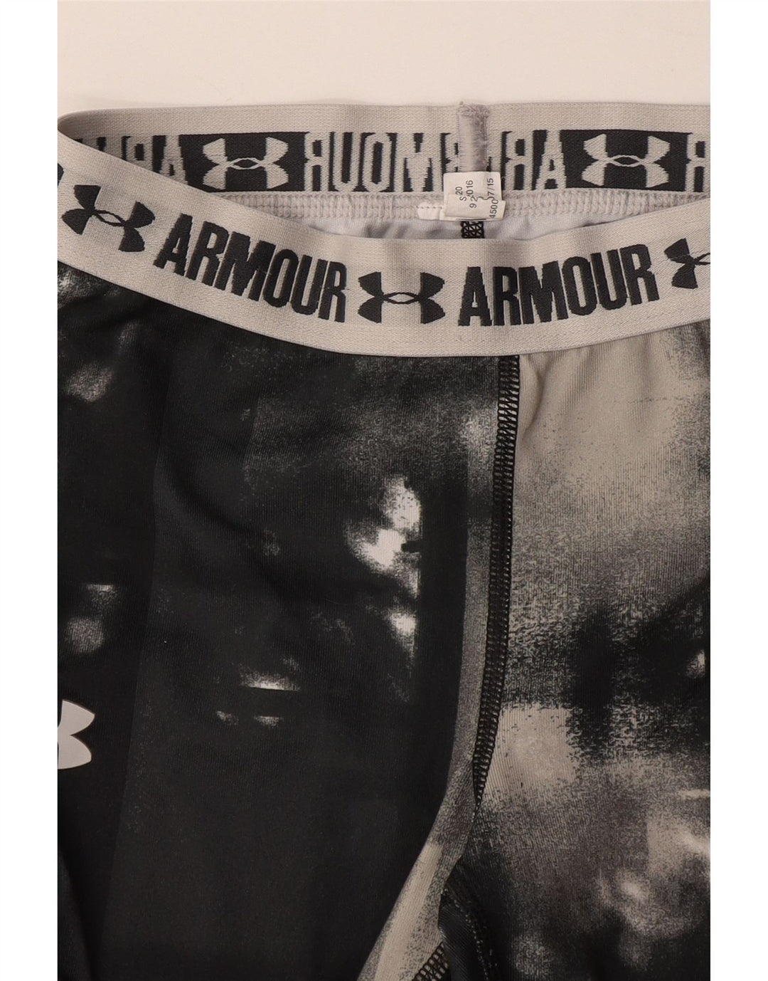 UNDER ARMOUR Leggings capri gráficos para niña 7-8 años Gris teñido anudado