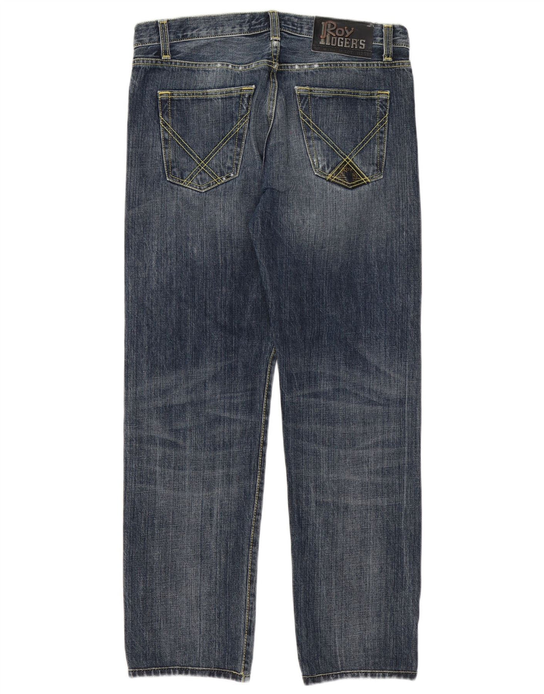 Roy Rogers Vaqueros rectos para hombre W31 L29 Algodón azul marino