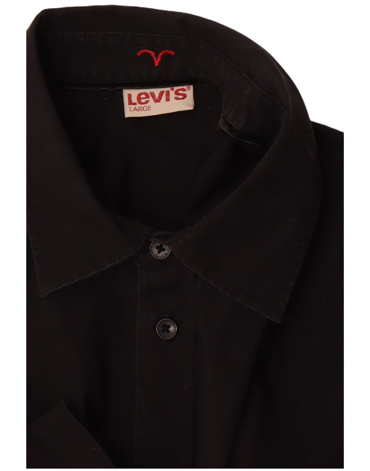 Levi's Camisa para hombre grande negra