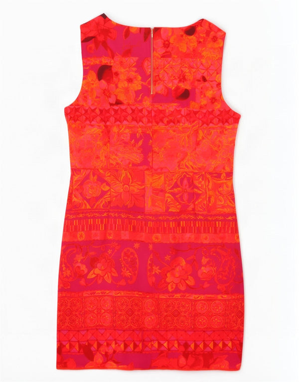 Desigual Vestido tubo sin mangas con estampado gráfico EU 44 XL Rojo floral