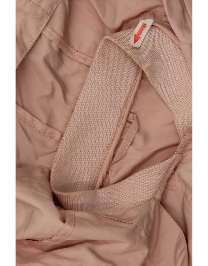 Zara Mujer Chubasquero Con Capucha UK 44 Poliéster Rosa Mediano