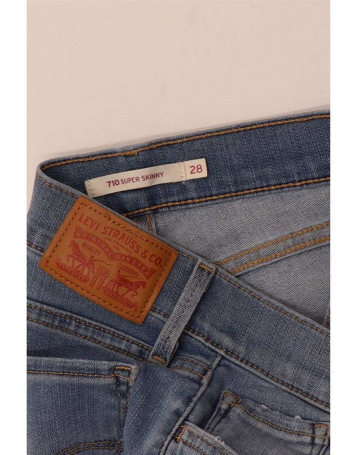 Levi's Vaqueros Súper Ajustados 710 Para Mujer W28 L28 Azul