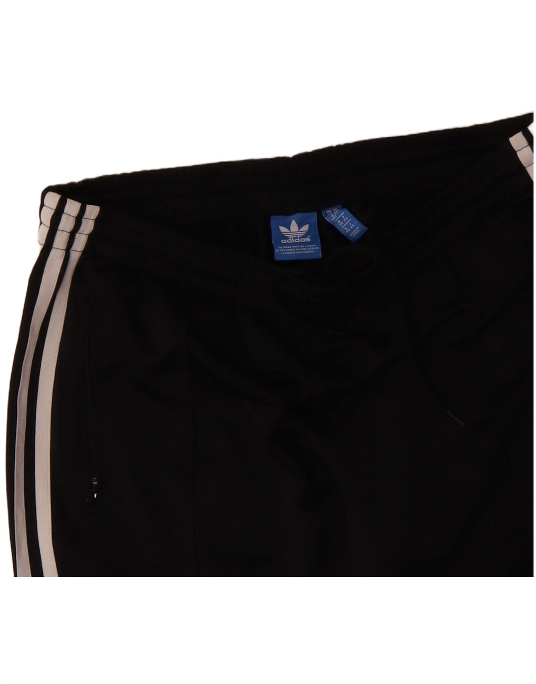 ADIDAS Pantalones de chándal para mujer UK 12 Mediano Negro Poliéster