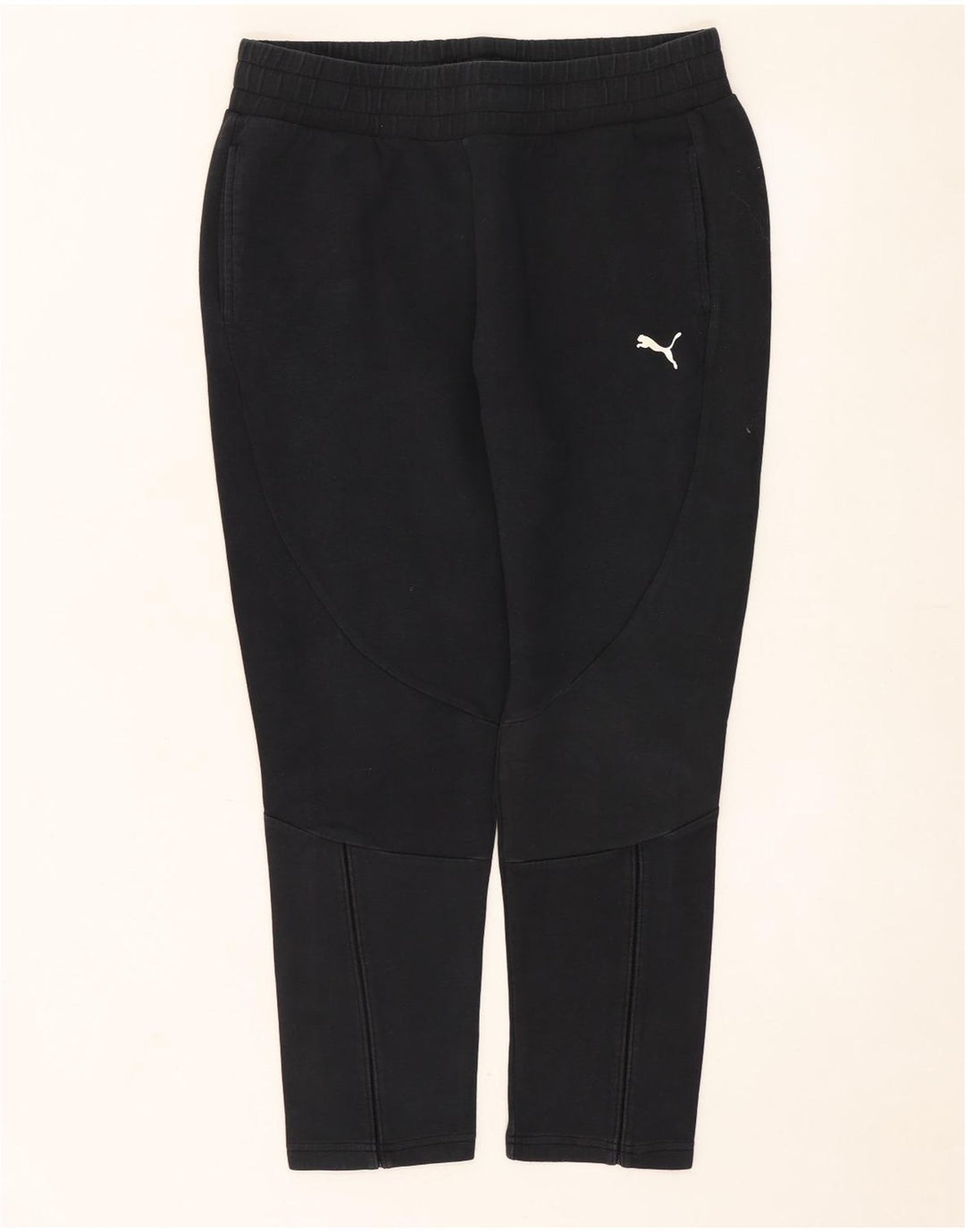 PUMA Pantalones de chándal para hombre, talla grande, algodón negro