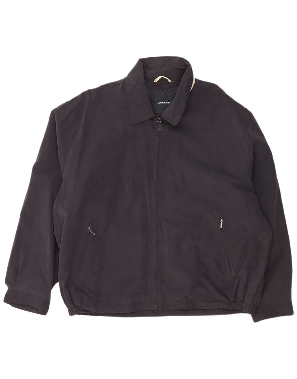 LONDON FOG Chaqueta Bomber para Hombre UK 44 2XL Azul Marino Poliéster
