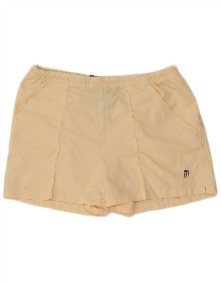 Pantalones cortos deportivos NIKE para mujer UK 10/12 Poliéster beige medio