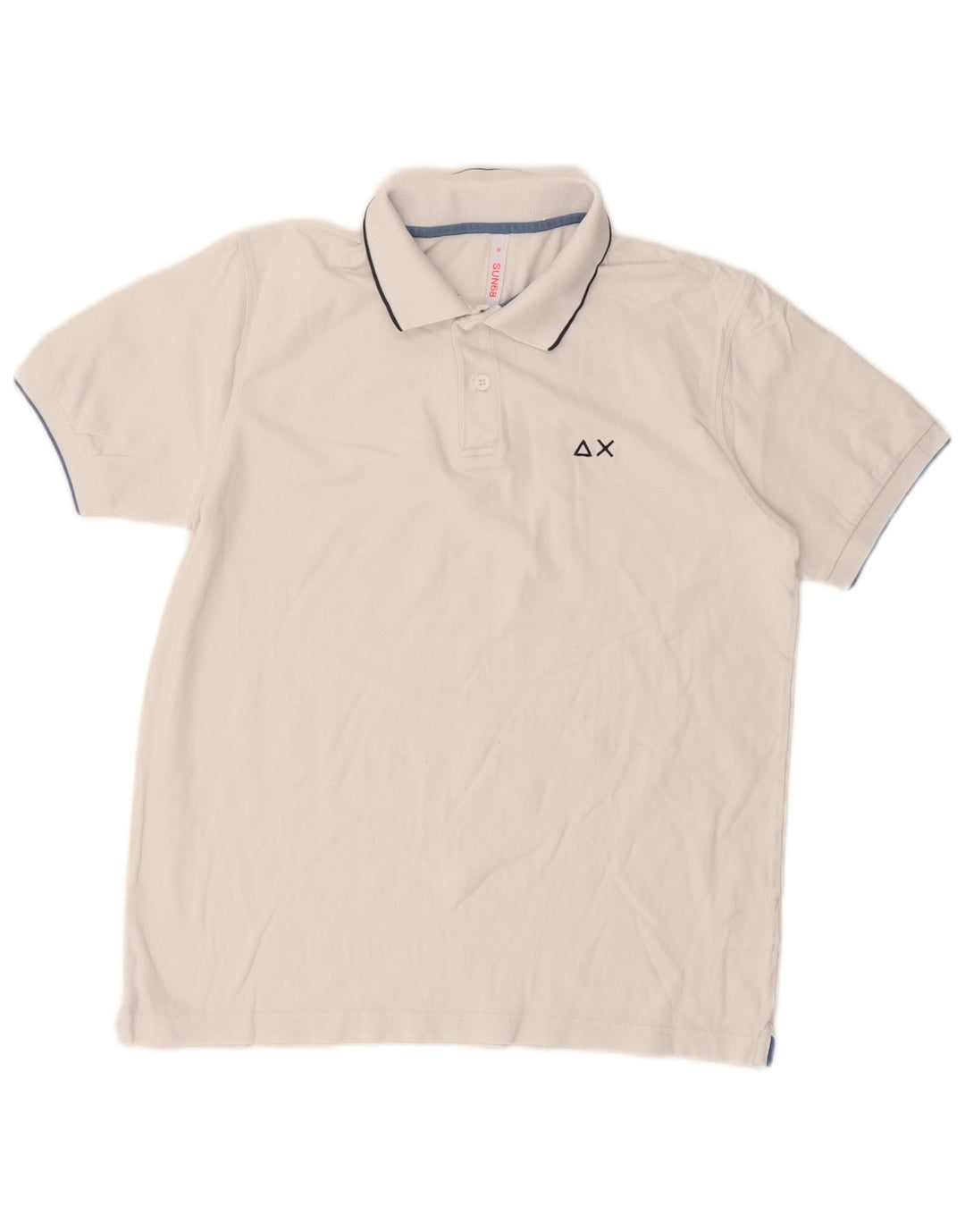 Polo Sun68 Hombre Algodón Blanco Mediano