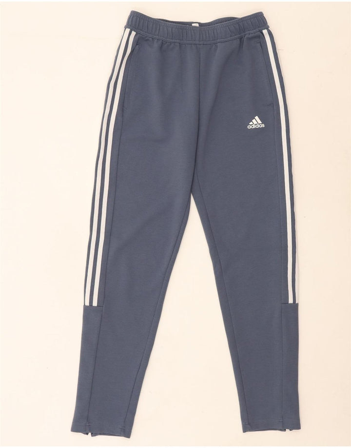 ADIDAS Boys Tracksuit Trousers 15-16 Years  Blue Polyester Vintage Adidas and Second-Hand Adidas from Messina Hembry 