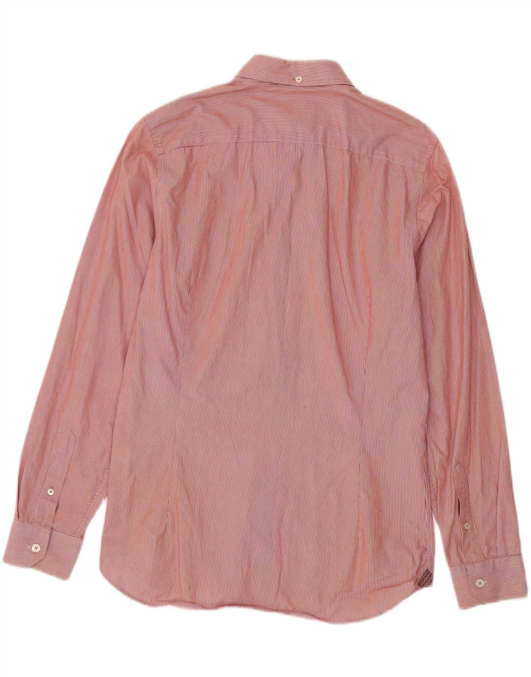 Ted Baker Camisa para hombre Talla 2 Pequeña Algodón a rayas rojas
