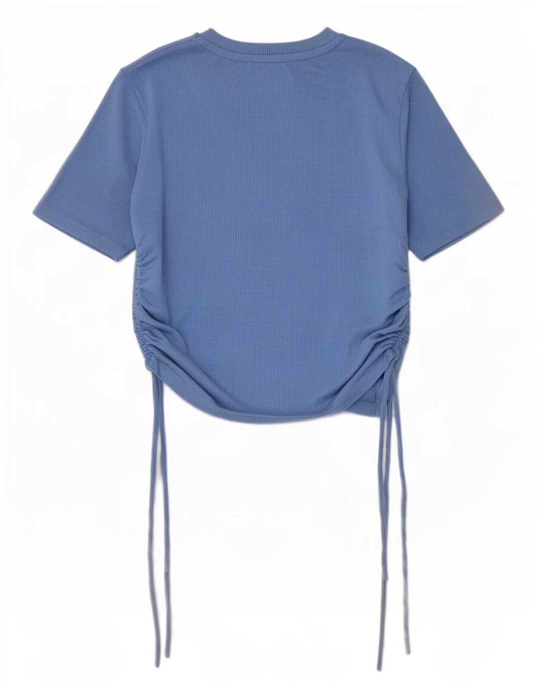 Zara Mujer Blusa Corta Top UK 42 Poliéster Azul Medio