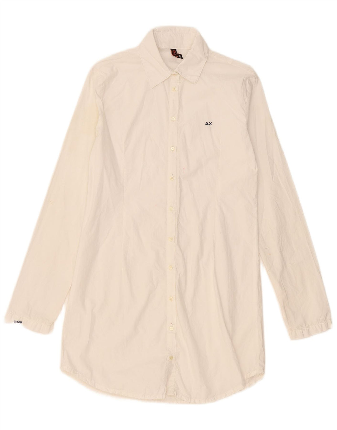 Sun68 Vestido camisero para mujer UK 40 Small Blanco