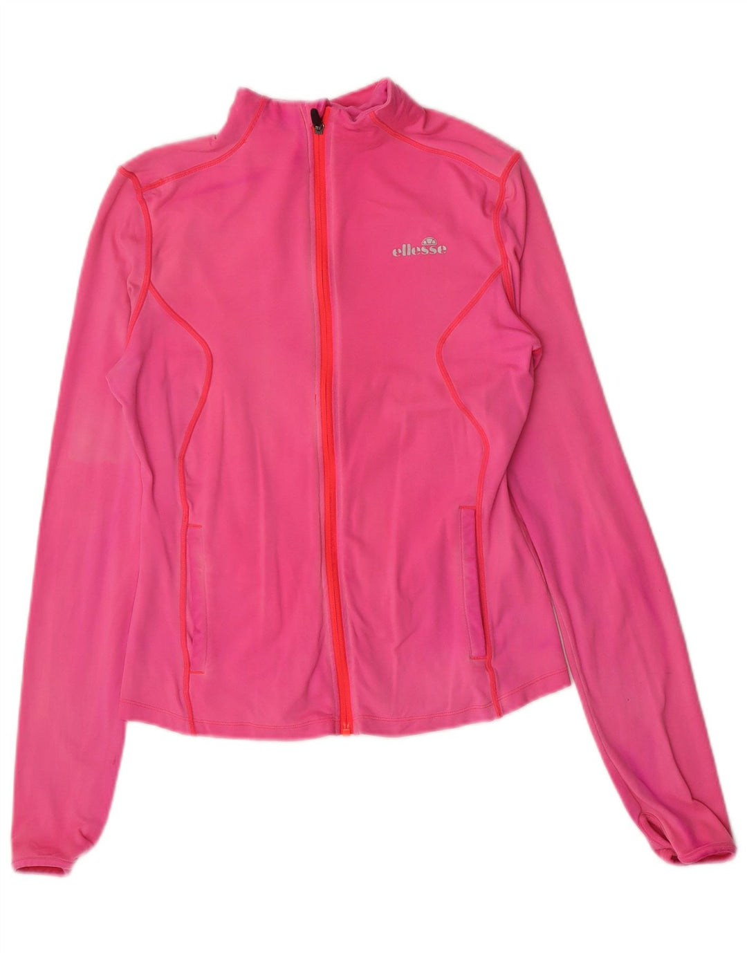 Chaqueta superior de chándal para mujer Ellesse UK 12 Medium Pink Nylon