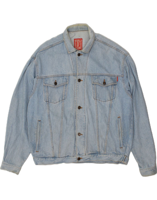 CASUCCI Chaqueta vaquera para hombre UK 44 2XL Algodón azul