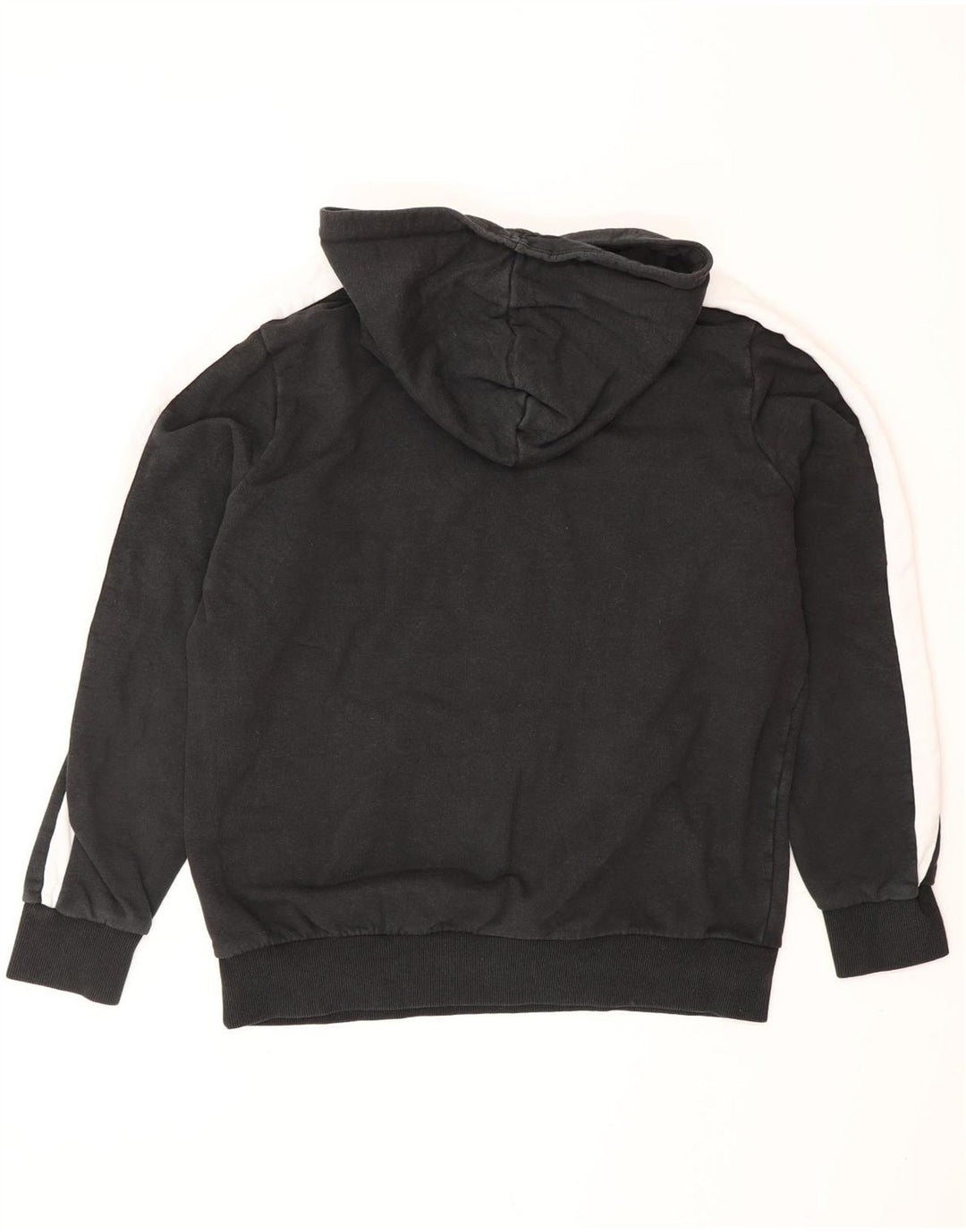 PUMA Jersey con capucha para hombre, tamaño mediano, color negro, algodón con bloques de color