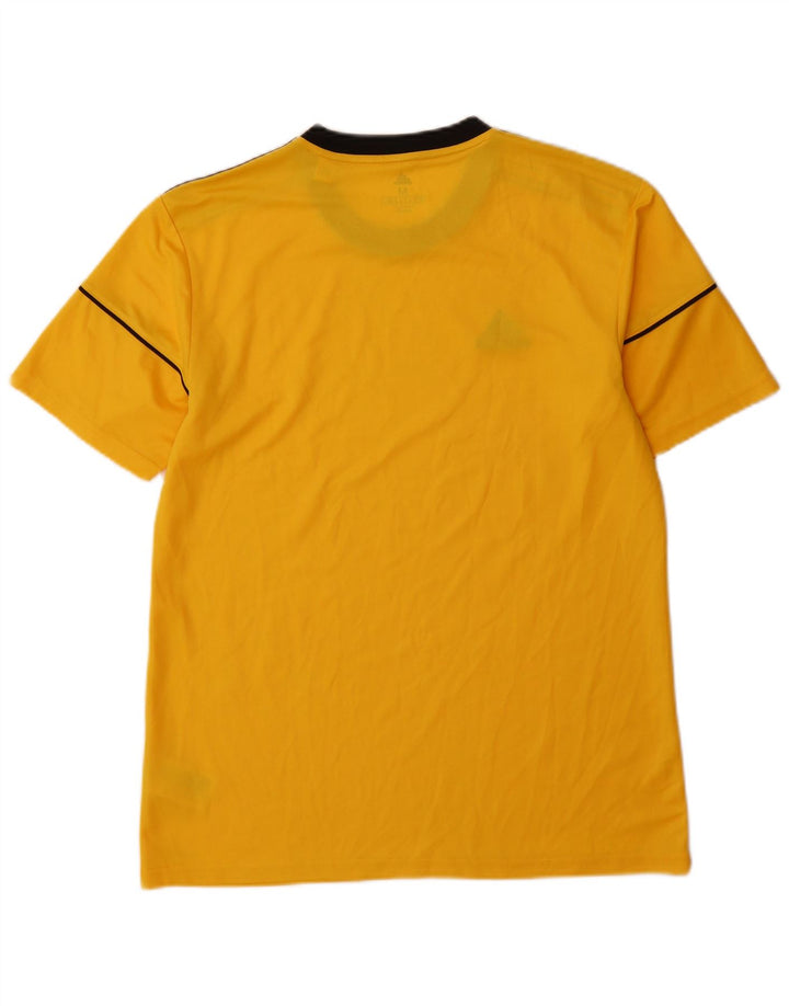 Adidas Hombre Climalite Camiseta Top Poliéster Amarillo Medio