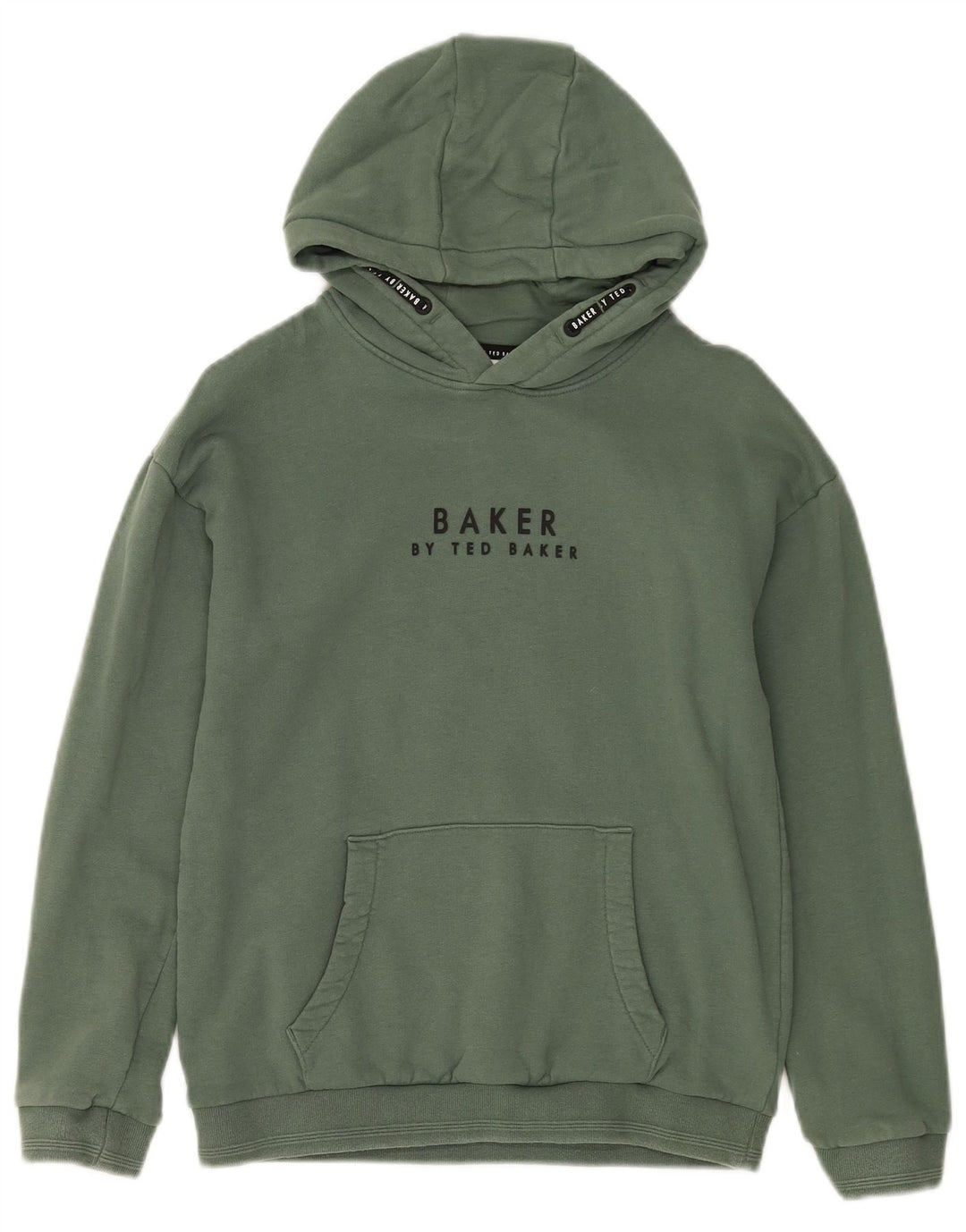TED BAKER Jersey con capucha gráfico para niña 11-12 años Algodón verde