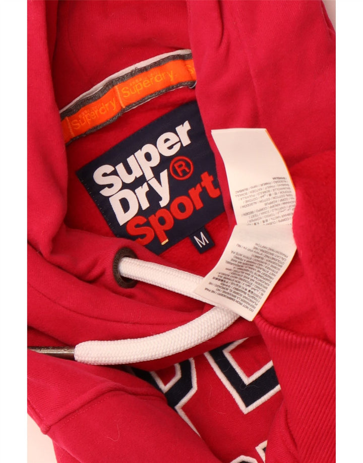 Superdry Jersey con capucha gráfica para mujer Reino Unido 44 Algodón rosa medio