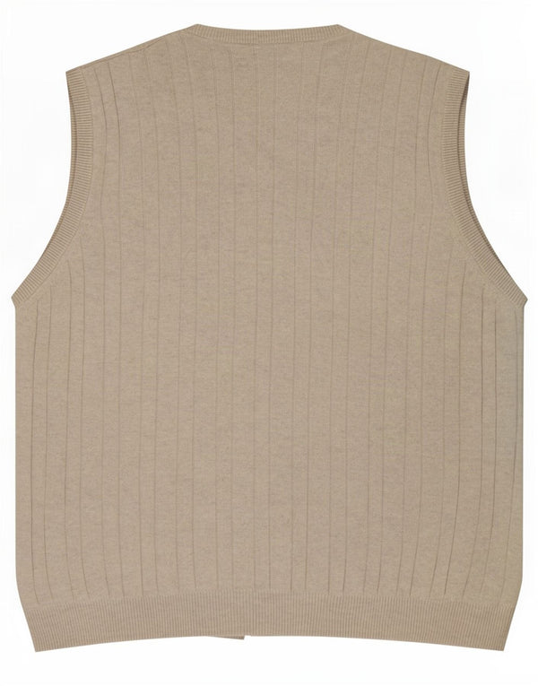 Marks & Spencer Camiseta sin mangas de ajuste regular para hombre XL Algodón gris