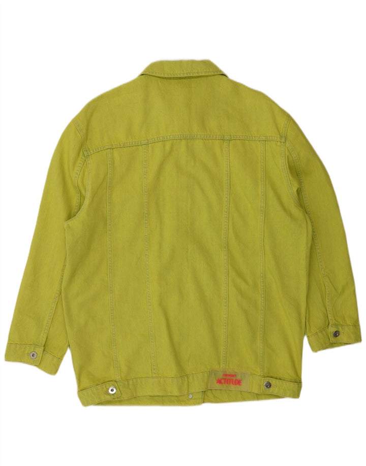 TWINSET Chaqueta vaquera extragrande para mujer UK 10 Small Green Cotton Modern