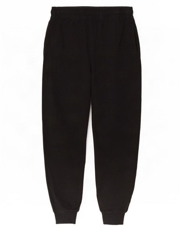 Lotto Hombre Pantalones De Chándal Joggers Large Negro Algodón