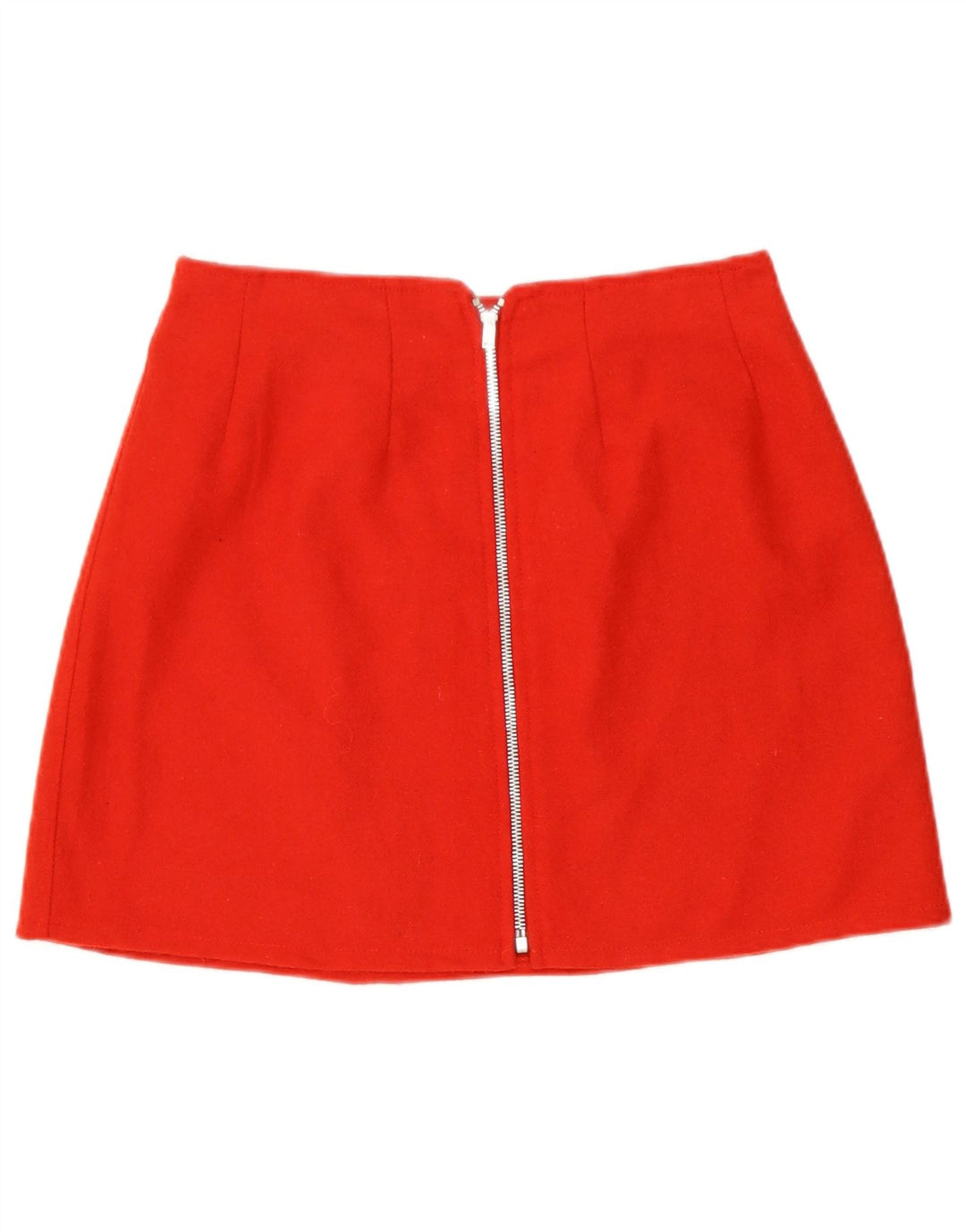 Vintage Mujer Mini Falda Mediana W28 Rojo