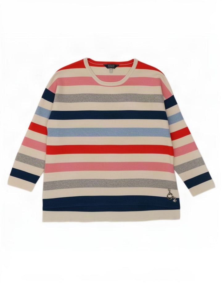 Joules Blusa para Mujer Top UK 44 Grande Rayas Multicolores
