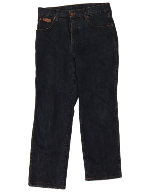 Wrangler Vaqueros rectos elásticos Texas para hombre W31 L30 Algodón azul marino