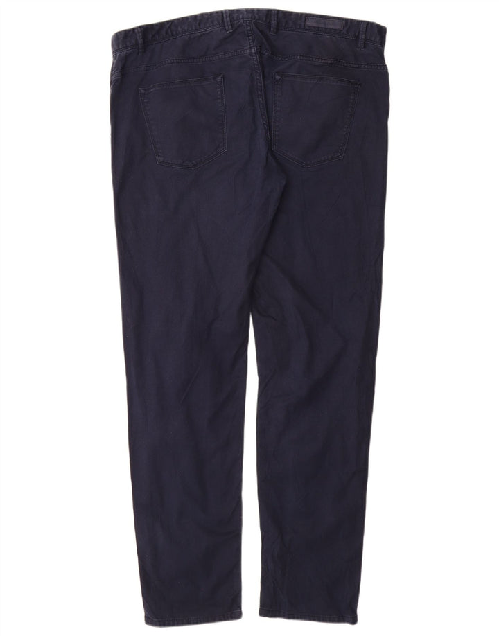 MASSIMO DUTTI Pantalones informales ajustados para hombre EU 48 XL W38 L32 Azul marino