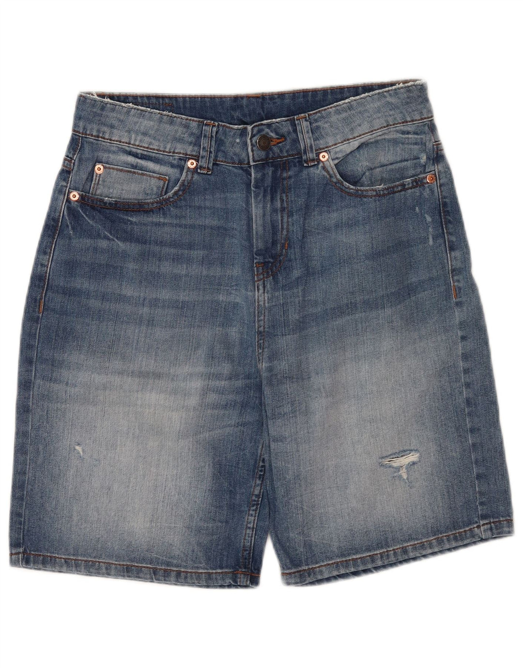 Benetton Shorts Vaqueros Mujer W30 Azul Medio