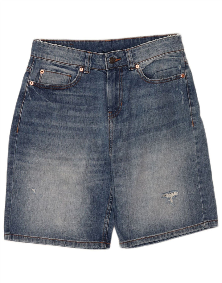 Benetton Shorts Vaqueros Mujer W30 Azul Medio
