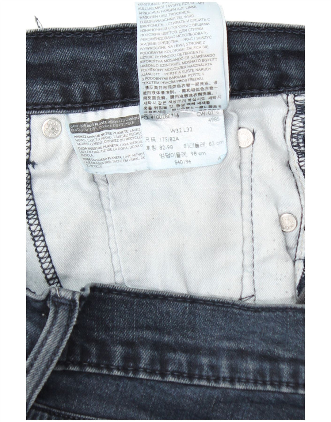 LEVI'S Jeans ajustados 511 para hombre W32 L32 Algodón azul marino