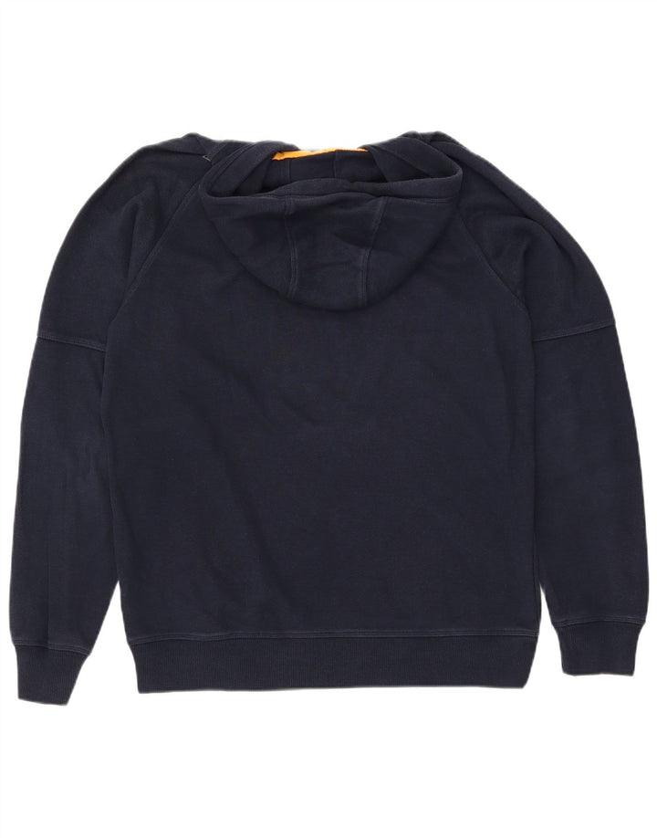 REEBOK Jersey con capucha gráfica para hombre, tamaño grande, algodón azul marino