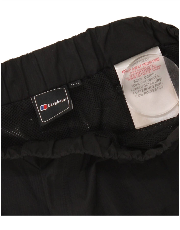 Berghaus Pantalón Impermeable Niña 11-12 Años Negro Poliéster