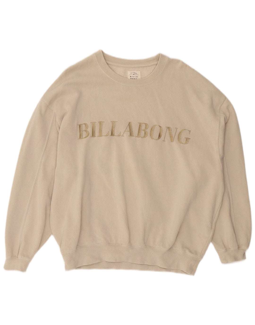 Billabong Sudadera extragrande para mujer UK 12 Medium Off White Cotton