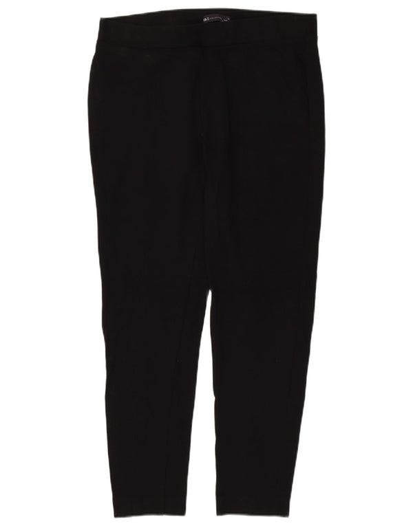 Marks & Spencer Pantalones cortos ajustados para mujer UK 40 Large W32 L26 Negro
