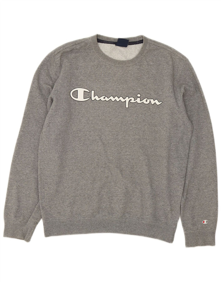 Champion Sudadera Gráfica para Hombre Jersey Pequeño De Algodón Moteado Gris