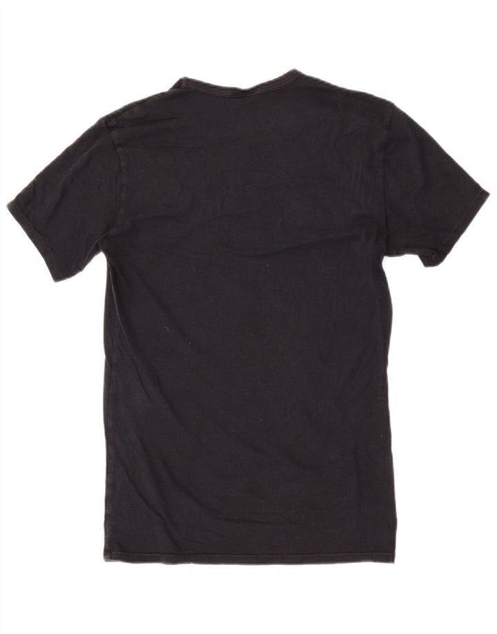 Calvin Klein - Camiseta gráfica para hombre, talla pequeña, algodón negro