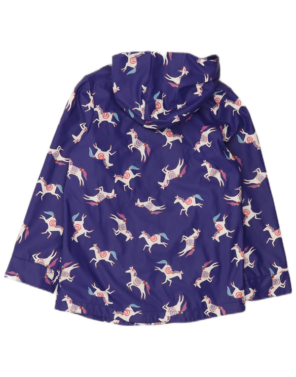 Chubasquero con estampado abstracto para niña Joules 7-8 años Azul Estampado animal