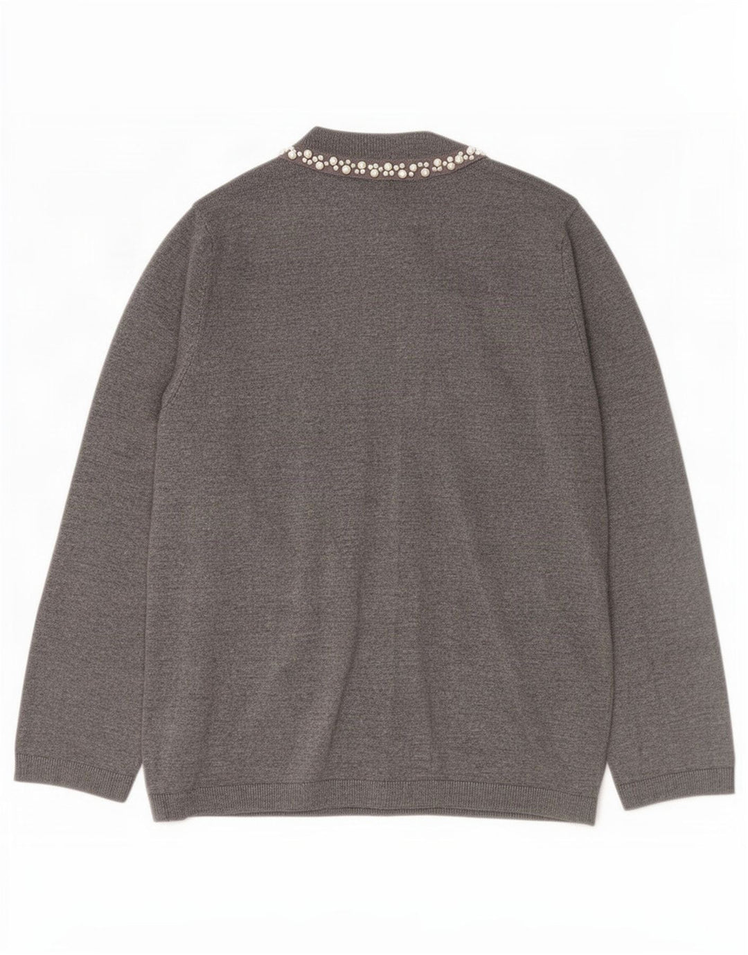 Zara Mujer Cárdigan Suéter UK 44 Grande Gris