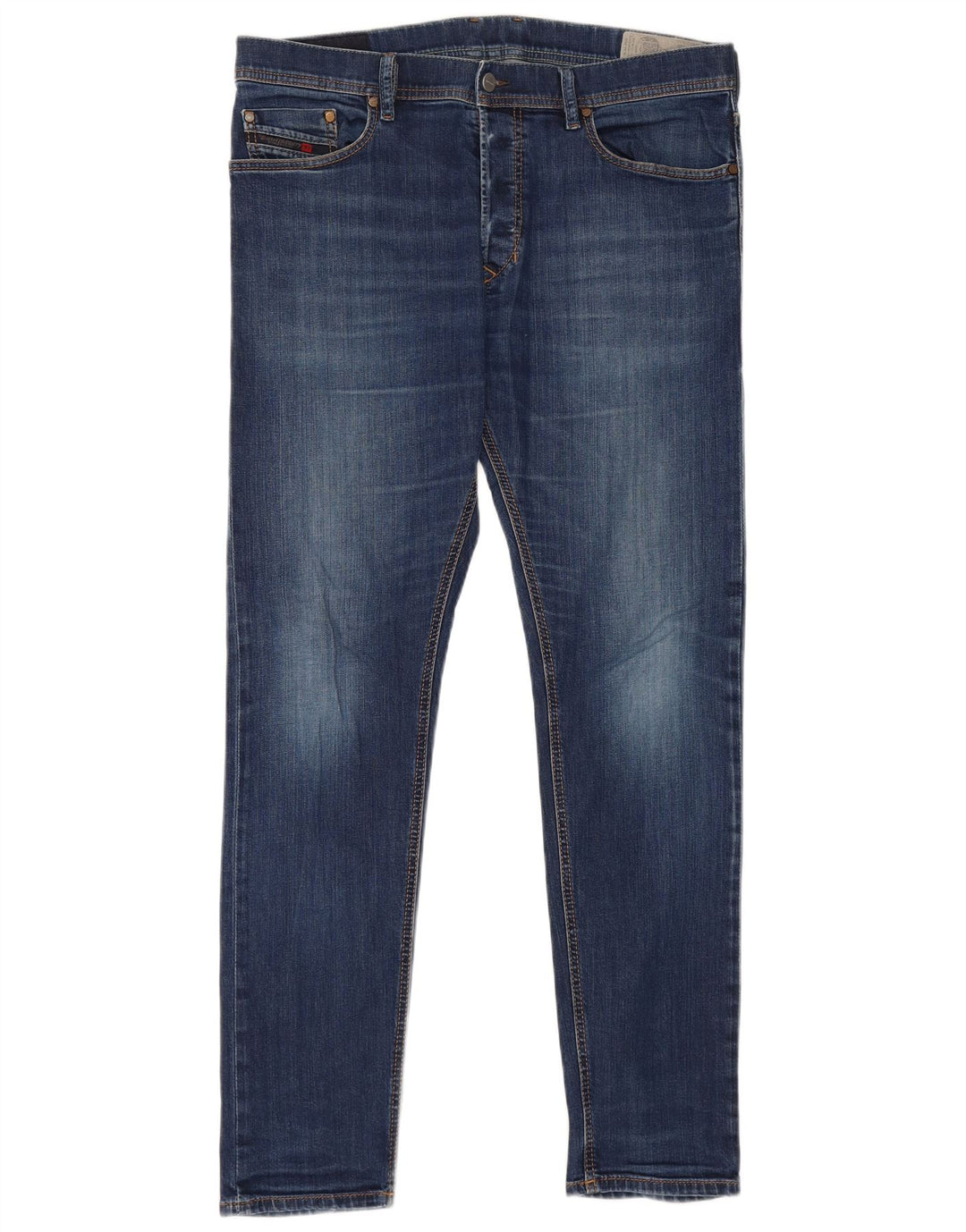 Diesel Vaqueros ajustados para hombre W34 L31 Algodón azul marino
