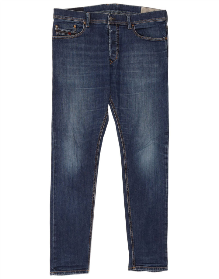 Diesel Vaqueros ajustados para hombre W34 L31 Algodón azul marino