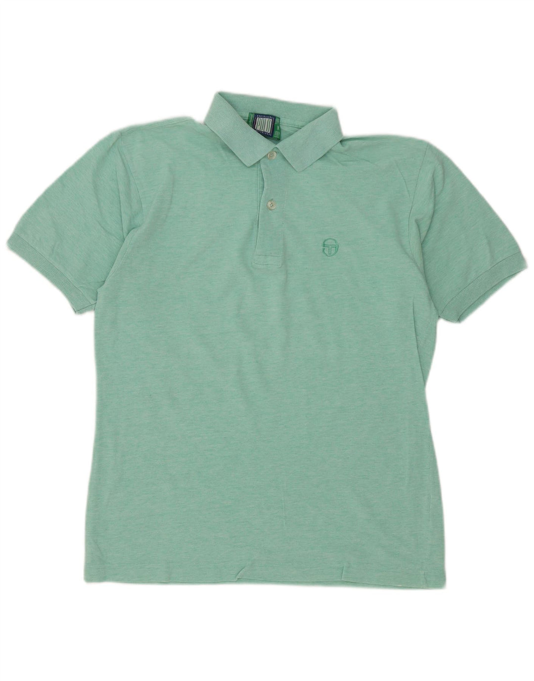 Sergio Tacchini Polo De Hombre De Algodón Moteado Verde Medio