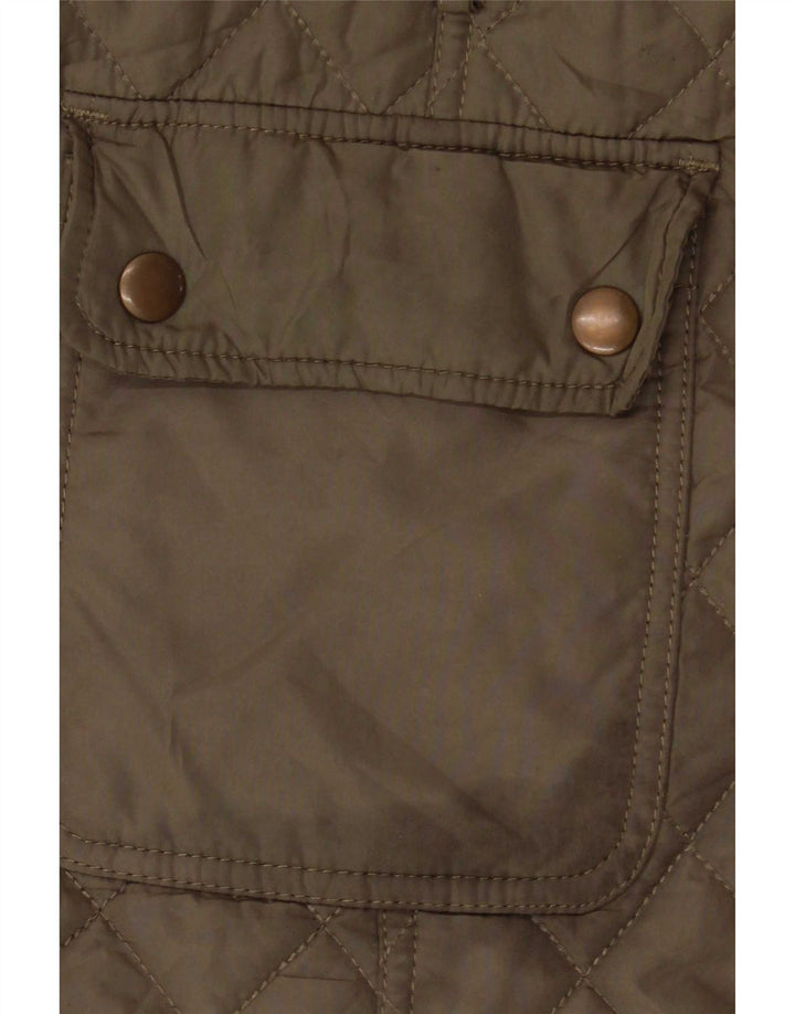 Marks & Spencer Chaqueta acolchada para mujer UK 8 Small Caqui Poliéster