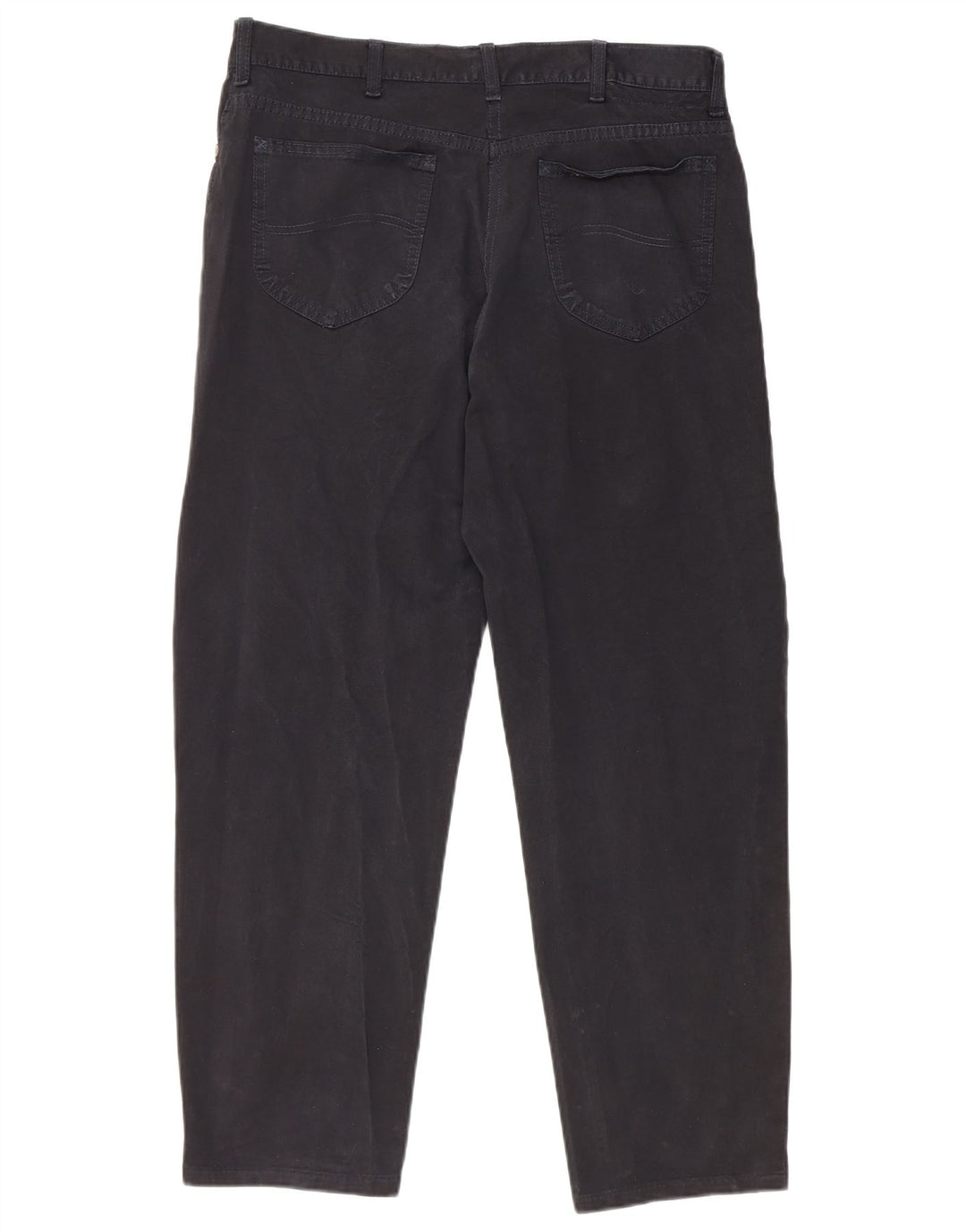 LEE Pantalones casuales cónicos para hombre W38 L28 Algodón negro