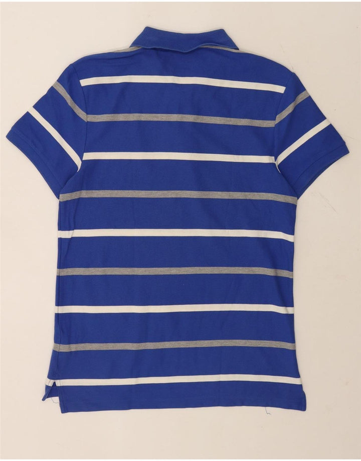 NIKE Polo para hombre de algodón a rayas azules grandes
