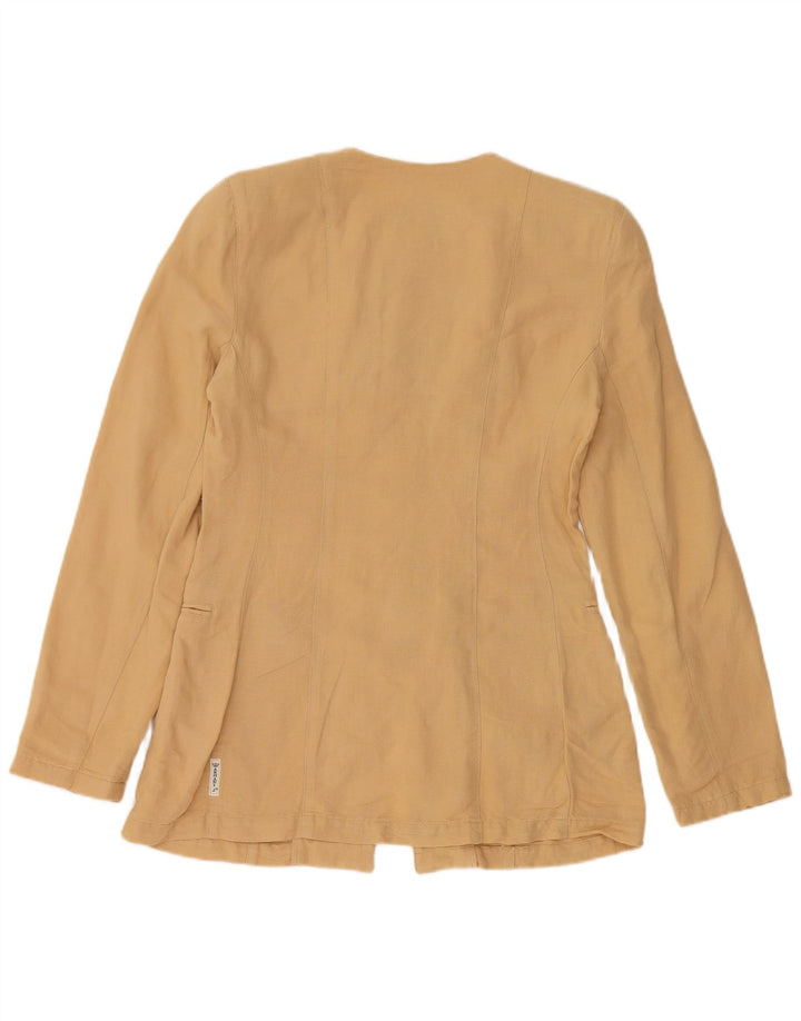 ARMANI JEANS Chaqueta Blazer Mujer IT 40 Small Viscosa Beige