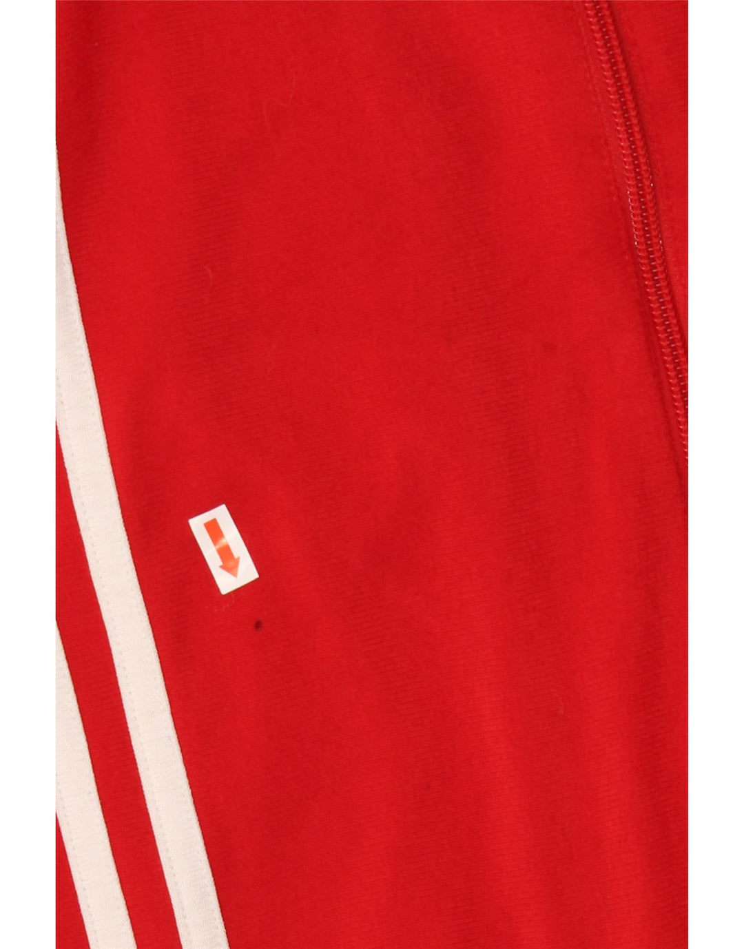 ADIDAS Chaqueta de chándal para hombre UK 40/42 Poliéster con bloques de color rojo mediano